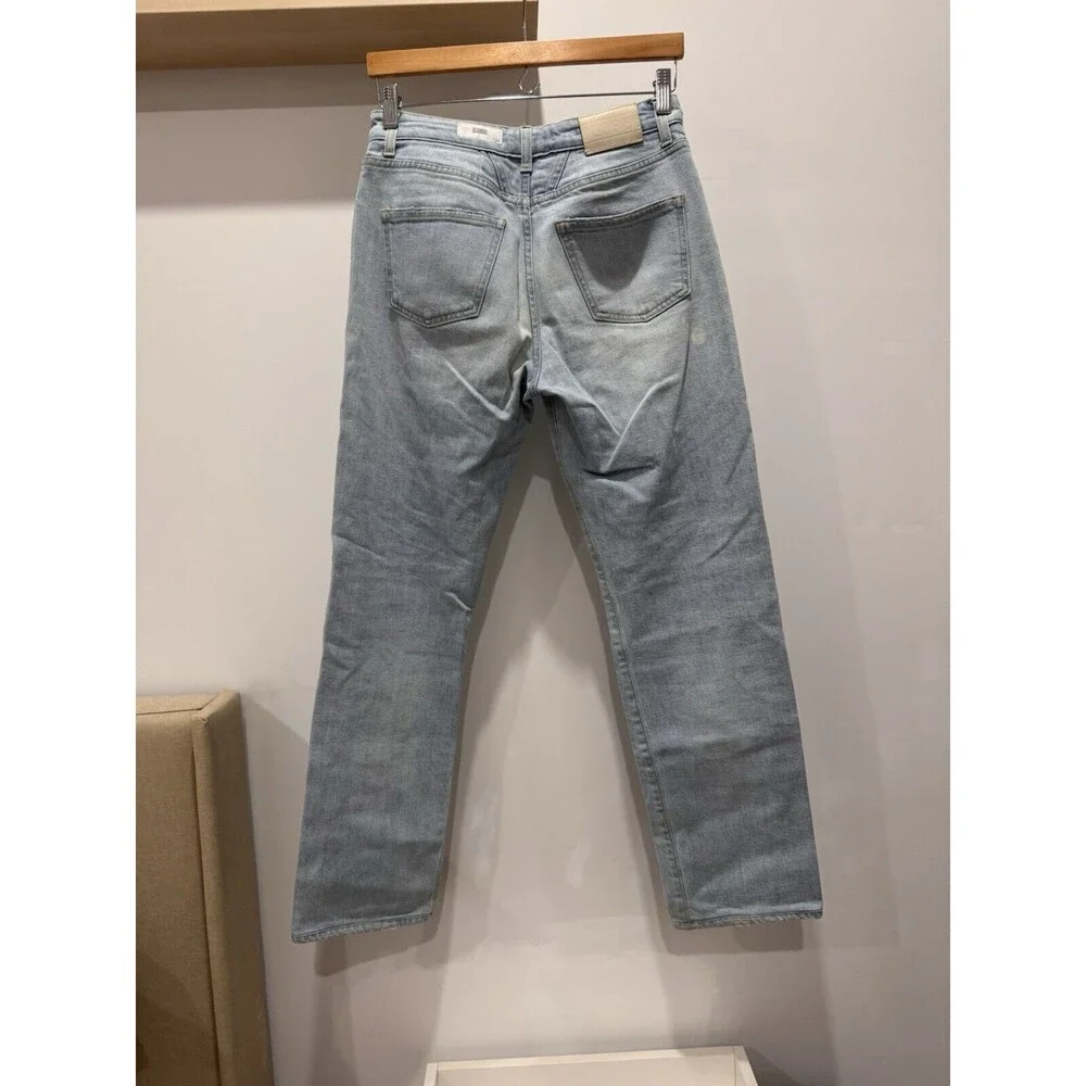 Closed Renton Womens Jeans Italy Light Blue Distressed Size 28 High Rise Cotton - Picture 2 of 10